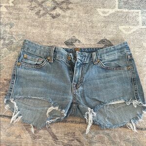 Distressed Denim Women Shorts